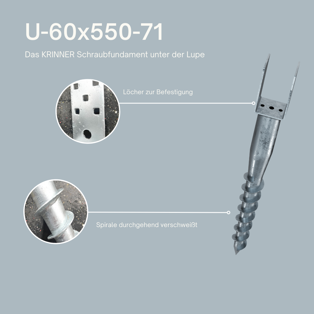 8 Stück: U 60x550-71