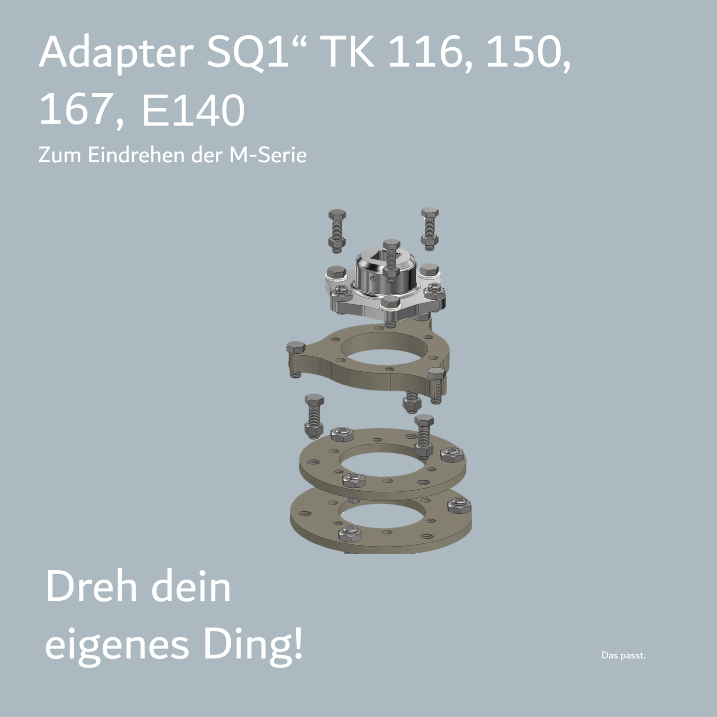 Adapter SQ1" TK116,150,167,E141 für M-Serie