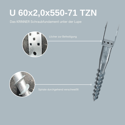 U 60x2,0x550-71 TZN