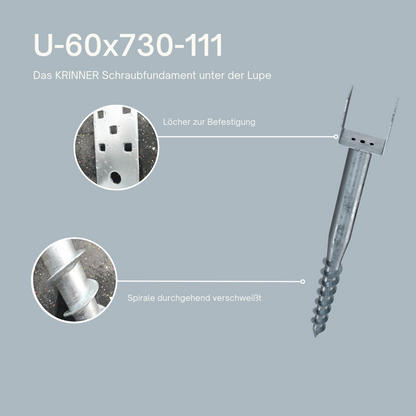 8 Stück: U 60x730-111