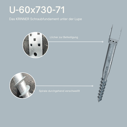 8 Stück: U 60x730-71